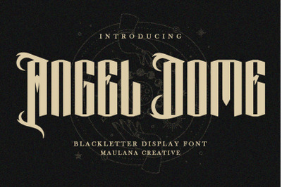 Angel Dome Blackletter Display Font