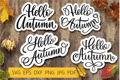 Fall Lettering Set &quot;Hello Autumn