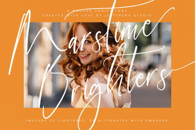 Marstime Brighters - Modern Script Font