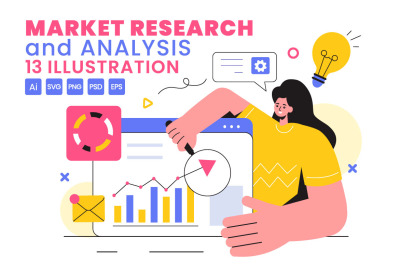 13 Market Research and Analysis Illustration