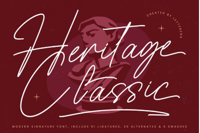 Heritage Classic - Modern Signature Font