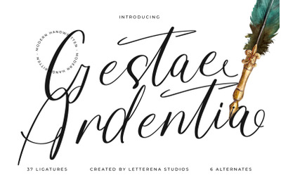 Gestae Ardentia - Modern Handwritten