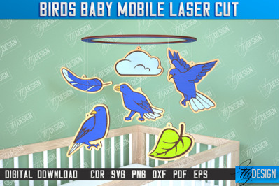 Crow Baby Mobile | Baby Room Dcor | New Born | CNC File