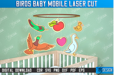 Duck Baby Mobile | Baby Room Dcor | New Born | CNC File