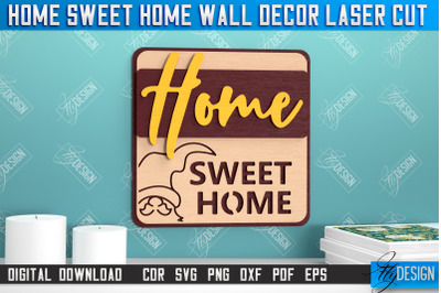 Home Sweet Home Wall Dcor | Happy Place | Housewarming Gift|Wall Sign