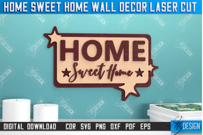 Home Sweet Home Wall Dcor | Happy Place | Housewarming Gift|Wall Sign