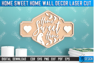 Home Sweet Home Wall Dcor | Happy Place | Housewarming Gift|Wall Sign