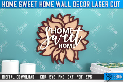 Home Sweet Home Wall Dcor | Happy Place | Housewarming Gift|Wall Sign