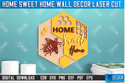 Home Sweet Home Wall Dcor | Happy Place | Housewarming Gift|Wall Sign