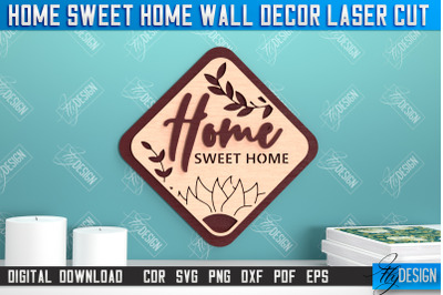 Home Sweet Home Wall Dcor | Happy Place | Housewarming Gift|Wall Sign