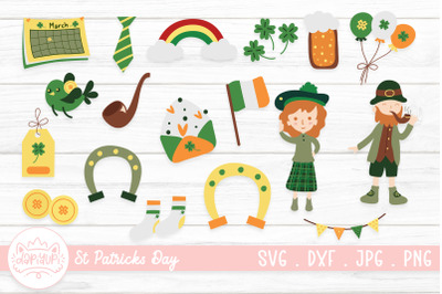 St Patrick&#039;s Day Clipart Bundle | Saint Patricks Day Sticker