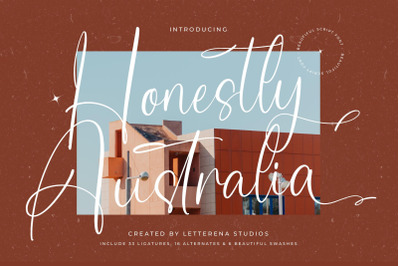 Honestly Australia - Beautiful Script Font