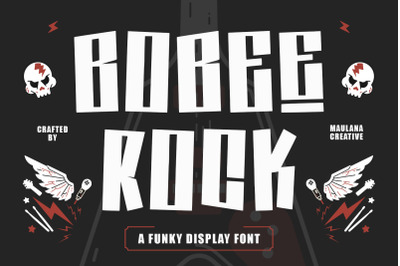 Bobee Rock Fun Display Font