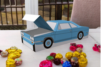 DIY car favor - 3d papercraft