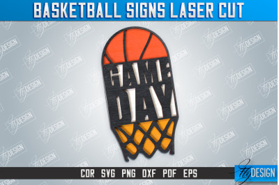 Basketball Sign | Sports Sign | Gift Idea | Laser Cut Wooden Shape