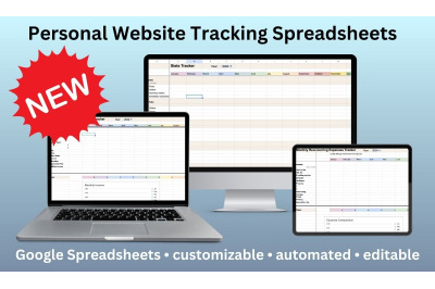 Website Spreadsheet Trackers for Stats, Income, Social Media - Google