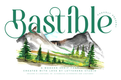 Bastible - Modern Serif Font