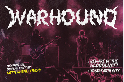 Warhound Deathmetal Dislpay Font