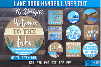 Lake Door Hanger Bundle | Door Sign Template | Wall Sign