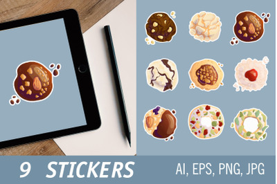 Cookies / Printable Stickers Cricut Design