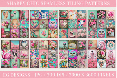 Seamless Tiling Shabby Chic Patterns