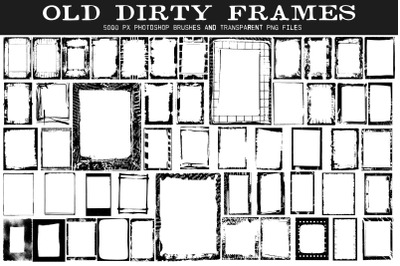 Old Dirty Frames Photoshop Brushes And Png Files