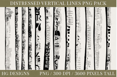 Distressed Vertical Lines Png Set