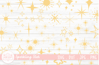 Sparkling Star Clipart Sticker SVG Bundle