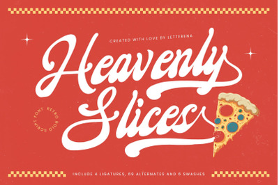 Heavenly Slices - Retro Bold Script