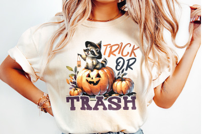 Trick or Trash Png, Raccoon Png, Halloween Png, Feral Girl, Trick or Trashy, Raccoon Halloween, Feral Halloween, Autumn Png, Cute but Feral