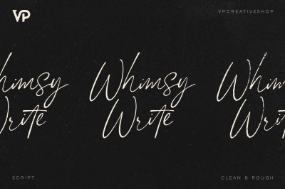Whimsy Write clean and rough scripts