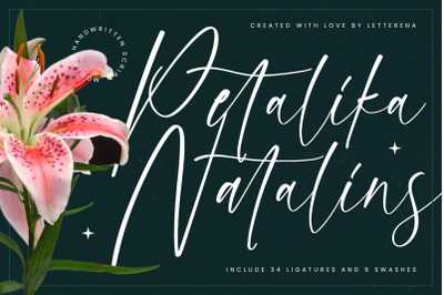 Petalika Natalins - Modern Handwritten Script