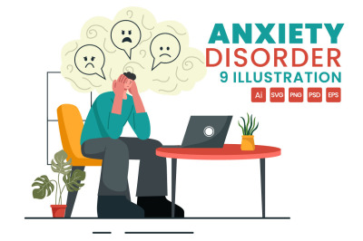 9 Anxiety Disorder Illustration