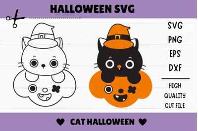 Halloween cat SVG