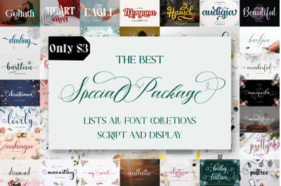 The Best Special Package Bundle 53 Font