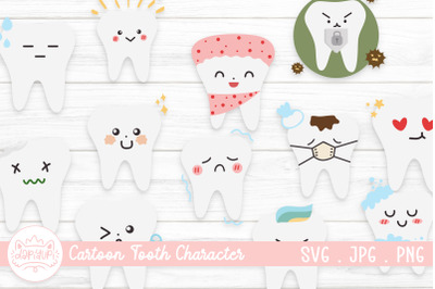 Tooth Character Illustration | Teeth SVG