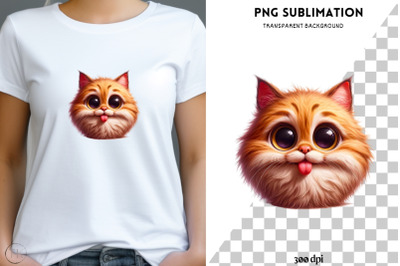 Funny Cat Digital Print&2C; Sublimation PNG for Crafting and Card Making&2C;