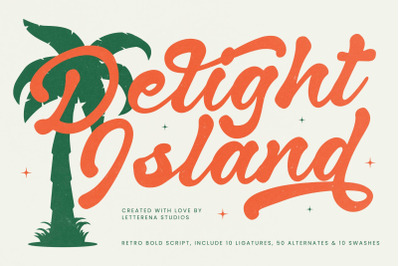 Delight Island - Retro Bold Script