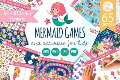 Mermaid games and activities for kids