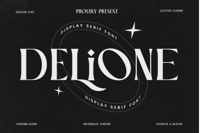 Delione - Display Serif Font