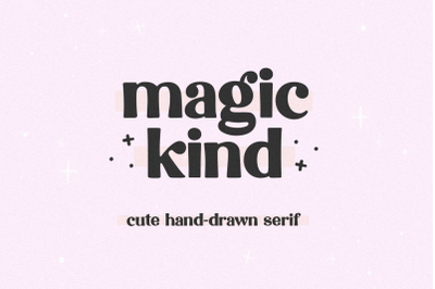 Magickind - Cute Hand-drawn Serif Font