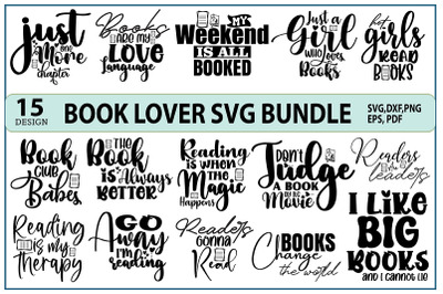 Books Lover SVG Bundle