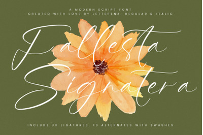 Fallesta Signatera - Modern Script Font