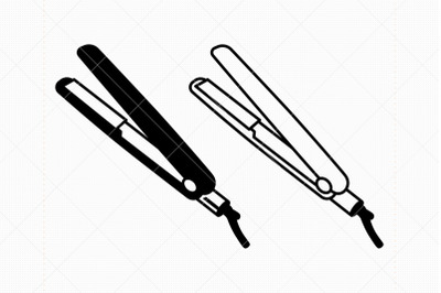 Hair Flat Iron SVG