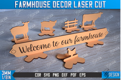 Farmhouse Decor | Decorative Sign | Farmhouse Stand | CNC File