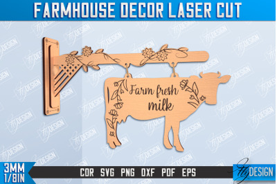 Farmhouse Decor | Decorative Sign | Farmhouse Signboard | CNC File