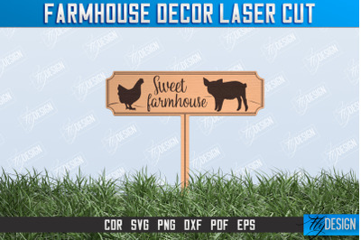 Farmhouse Decor | Decorative Sign | Farmhouse Stake Sign | Lawn Stake