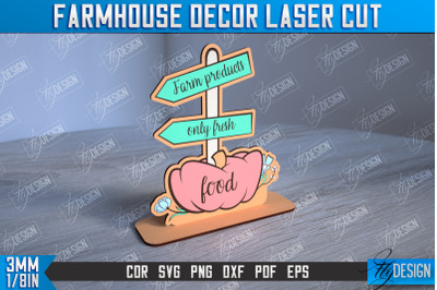 Farmhouse Decor | Decorative Sign | Farmhouse Stand | CNC File