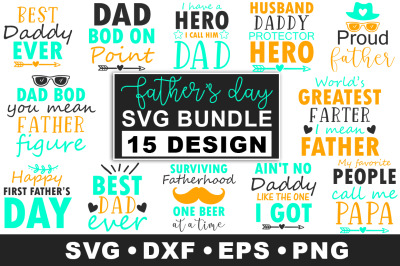 Father&amp;&23;039;s Day SVG Bundle