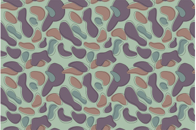 Modern abstract background camouflage pattern in pastel colors. Vector